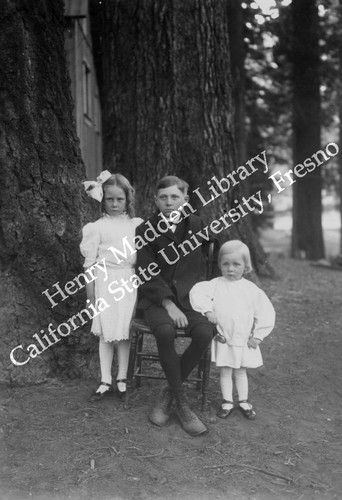 Boy and two young girls