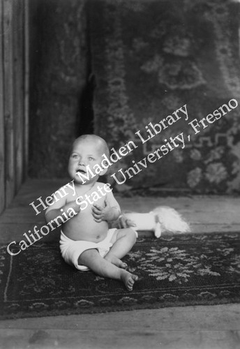 Baby on a rug