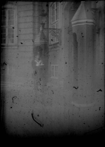 Royal Life Guard standing in front of Amelienborg Palace