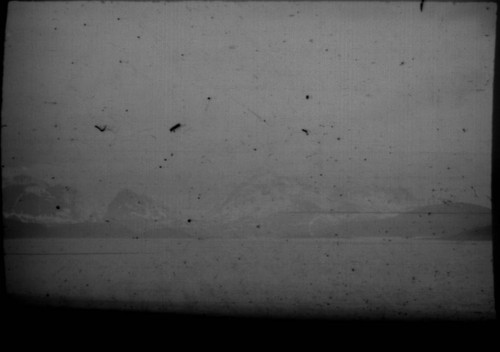 View of the North Sea with mountains in the background