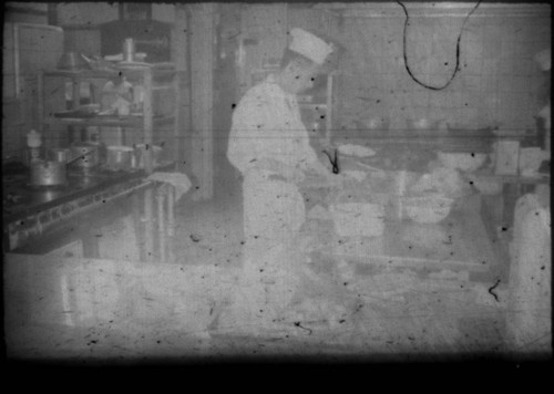 Chef in kitchen of restaurant
