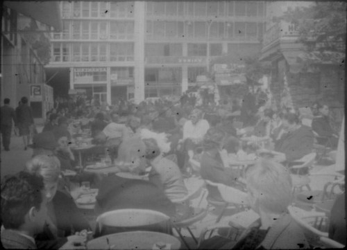 View of cafe in unidentified city
