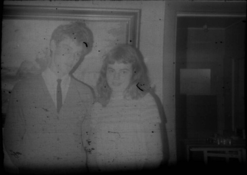 Unidentified young man and woman