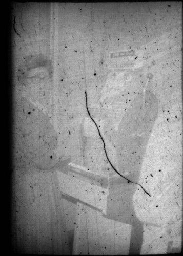 Alice Peters playing a slot machine