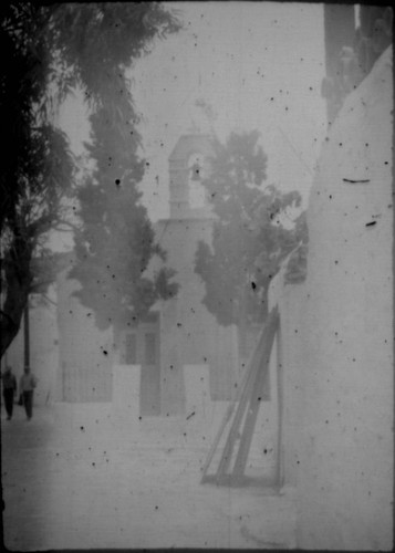 View of church in unidentified city