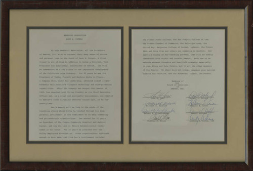 Memorial resolution for Leon S. Peters