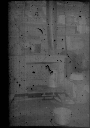 View of interior of cabin at Myrtle Lake