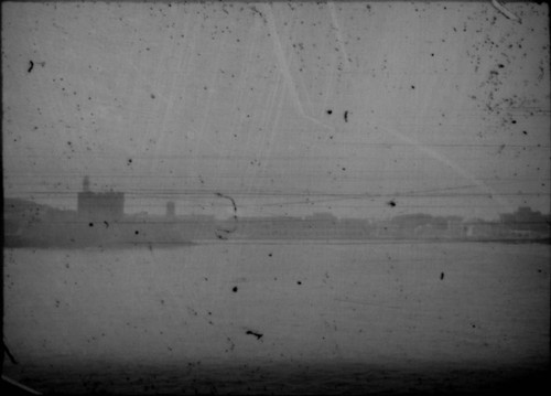 View of unidentified port city