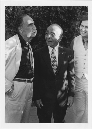 William Saroyan with Leon Peters and Alan Jendian