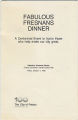 Fabulous Fresnans Dinner program