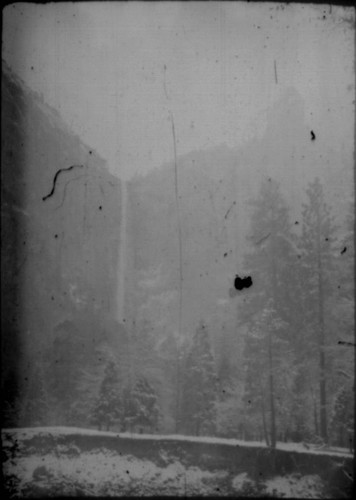 View of Bridalveil Fall in Yosemite Valley