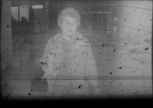 Unidentified woman in airport