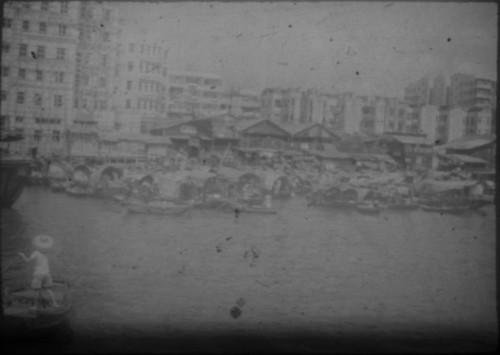 View of harbor in unidentified city