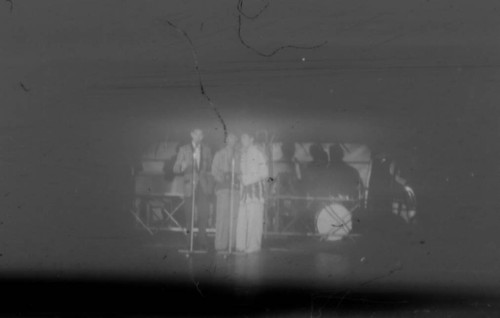 Band playing in theater