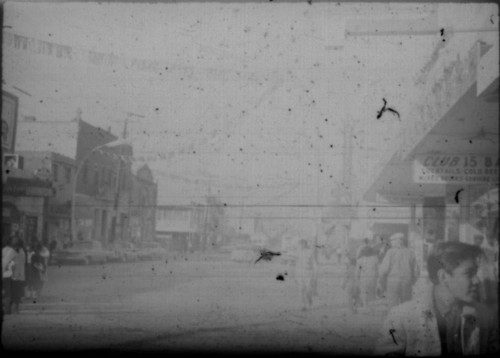 View of street in unidentified city