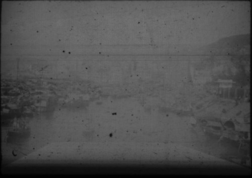 View of harbor in unidentified city