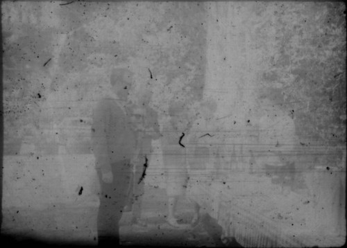 Group of tourists gathered at a picnic