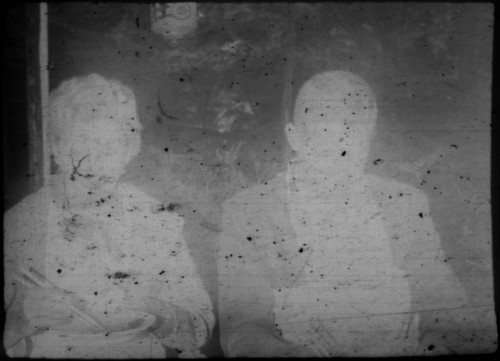 Leon and Alice Peters eating at a restaurant