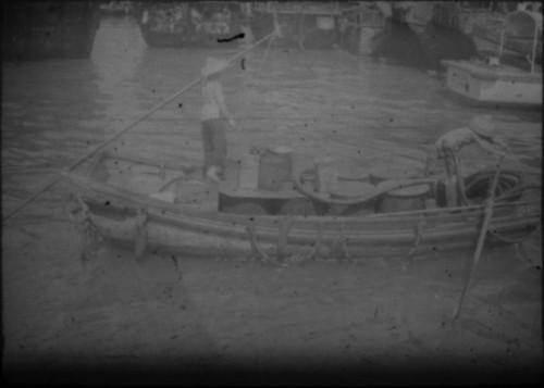 View of harbor in unidentified city