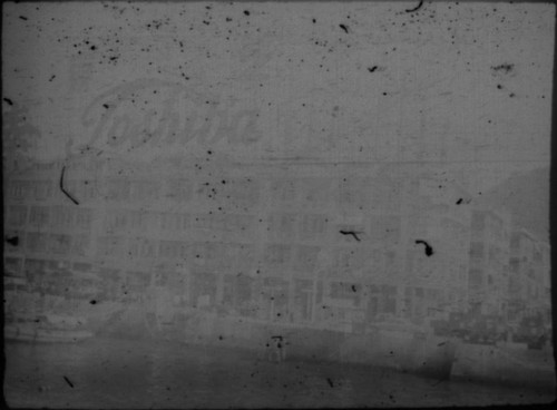 View of harbor in unidentified city