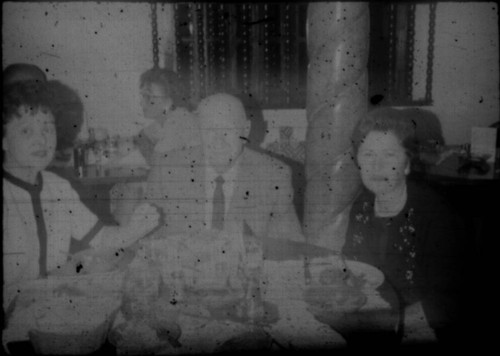 Alice Peters with unidentified man and woman (Peters relatives?)