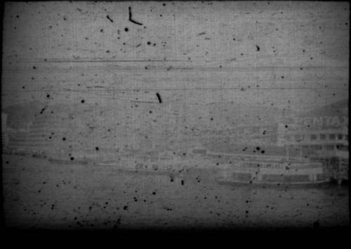 View of harbor in unidentified city