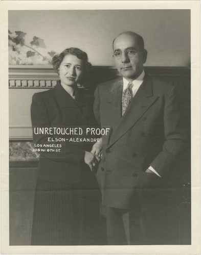 Portrait of Leon and Alice Peters