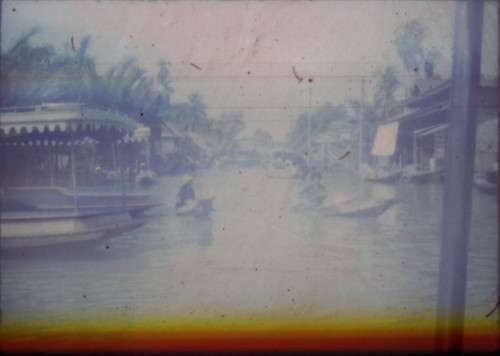 View of canal in unidentified city