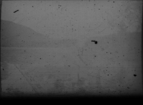 Leon Peters? standing in front of Myrtle Lake