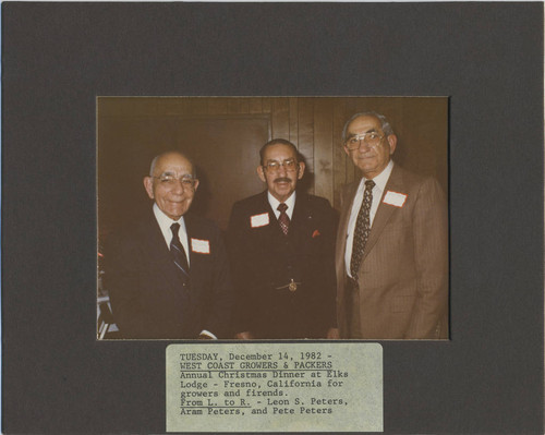 Leon, Aram and Pete Peters