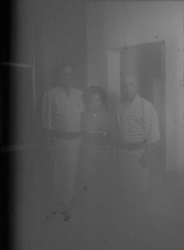 Leon Peters and others in traditional Japanese clothing