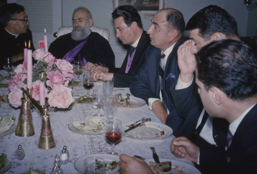 Patriarch Kalonstian and his party in Peters residence