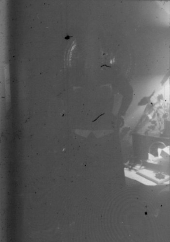 Alice Peters standing in hotel room