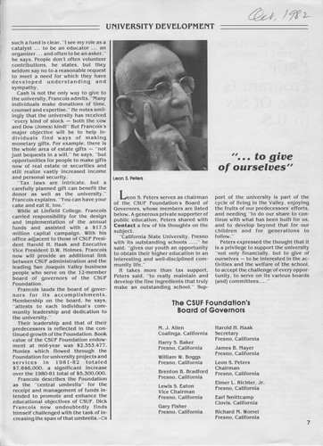 University Development newsletter