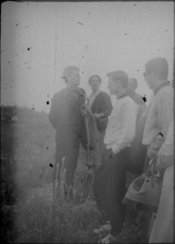 Tour guide with a group of tourists