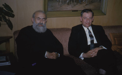 Patriarch Kalonstian and his party in Peters residence