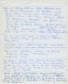 Handwritten notes about 1965 Europe and Middle East trip