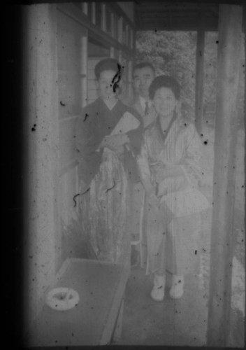 Unidentified people in traditional Japanese clothing