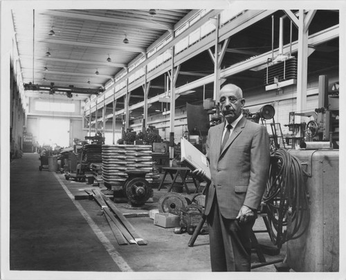 Leon Peters inside Valley Foundry and Machine Works building