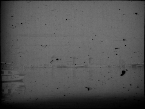 View of port in unidentified city