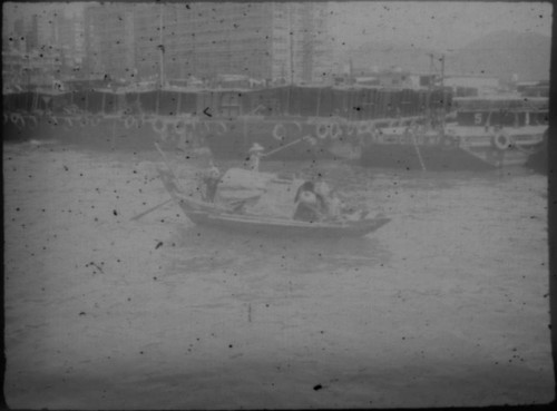 View of harbor in unidentified city
