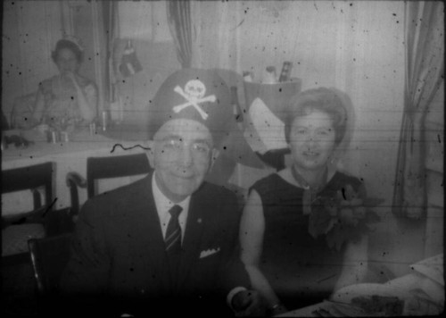 Leon and Alice Peters in party attire aboard the M/S Stella Polaris