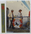 Leon and Alice Peters disembarking from the Royal Viking Star at Victoria, British Columbia