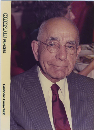 Leon Peters aboard the Cunard Princess