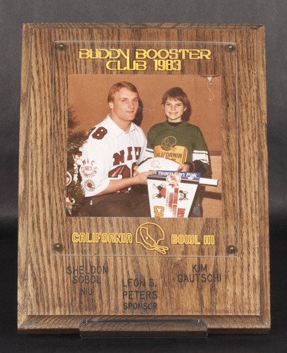 California Bowl Buddy Booster Club plaque