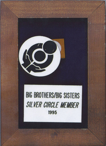 Big Brothers, Big Sisters Silver Circle Member, 1995