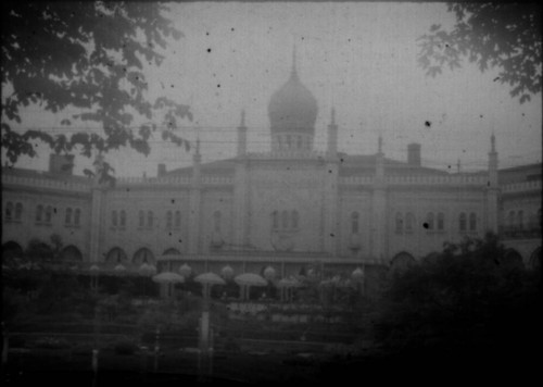View of Nimb Hotel in Tivoli Gardens in Copenhagen