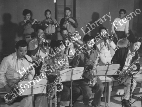 Swing Band practice at Heart Mountain Relocation Center