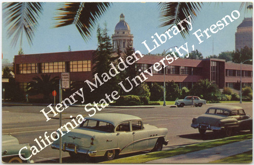 Fresno City Hall with Dome of Court House in Background Fresno, California