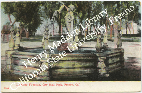 Drinking Fountain, City Hall Park, Fresno, Cal